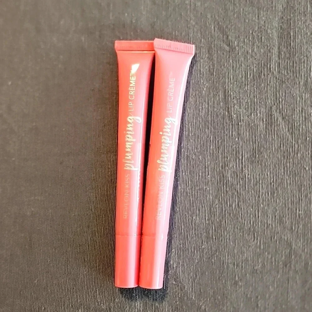 (2) Revlon Kiss Plumping Lip Creme-520 Fresh Petal